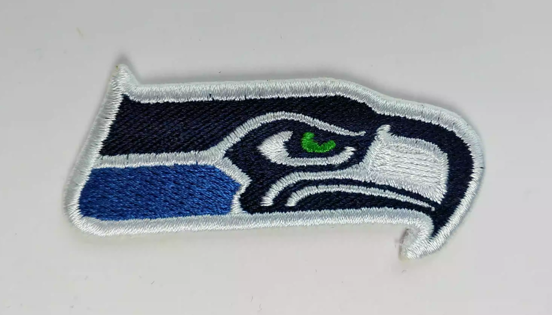 Seattle Seahawks Logo Iron-on Patch 3cmx6.5cm